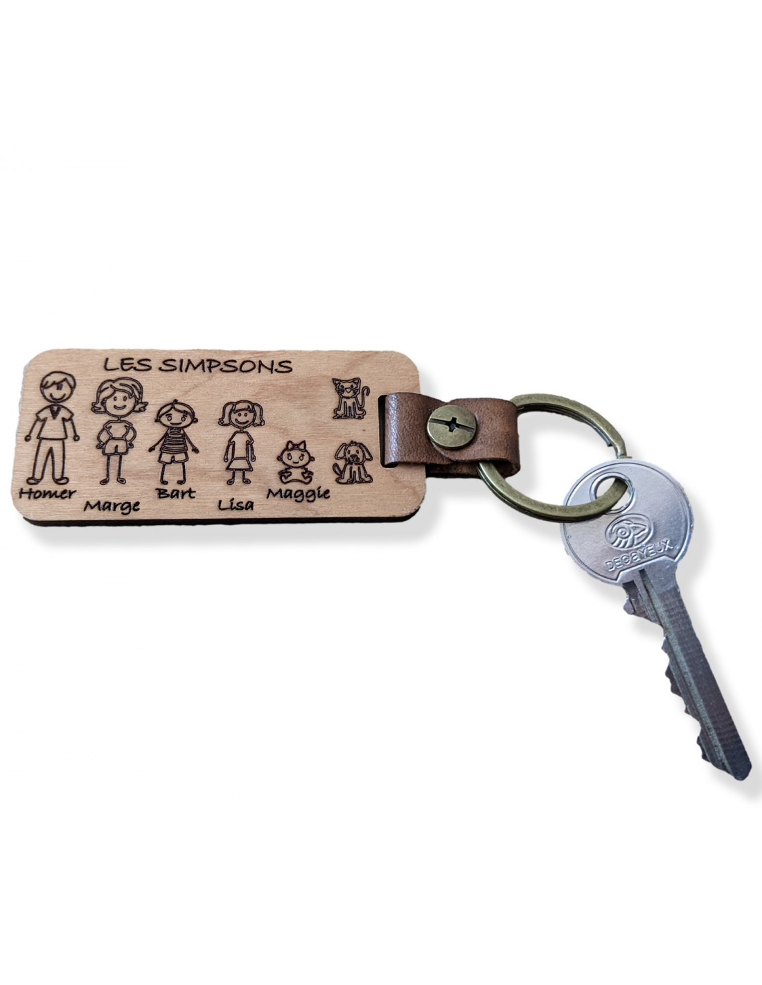 Porte-clef original à personnaliser avec le dessin de votre enfant